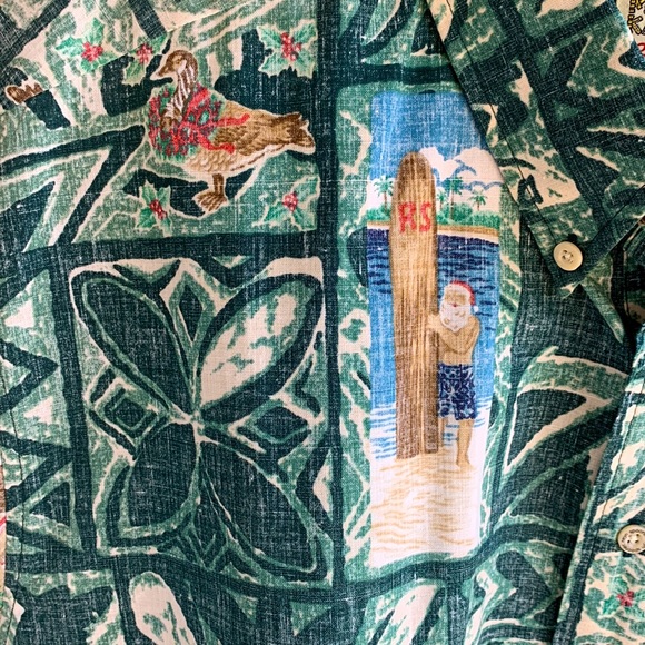 🎉HOST PICK🎉 Reyn Spooner Mele Kalikimaka 2007 Limited Issue Aloha Shirt - XXL - Picture 5 of 16